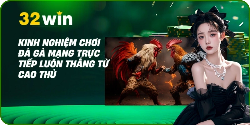 Xem Đá Gà Mạng Trực Tiếp 2025 Sắc Nét & An Toàn Tại 32Win 3 Kinh nghiệm chơi đá gà mạng trực tiếp luôn thắng từ cao thủ
